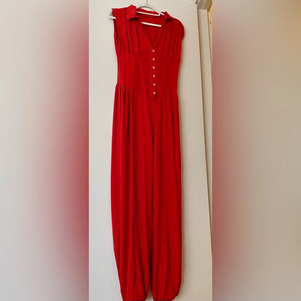 Red Jumpsuit - Picture 4 of 5